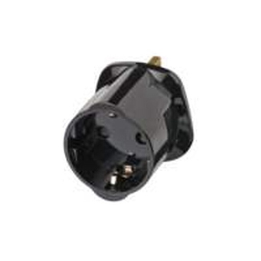 [1508533] Brennenstuhl Reisadapter | Geaard | Type G (VK) naar Type F | Zwart