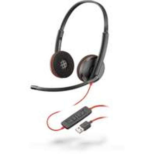 [209745-201] Poly Blackwire C3220 | Bedrade On-ear Stereo Headset | USB-A | Zwart