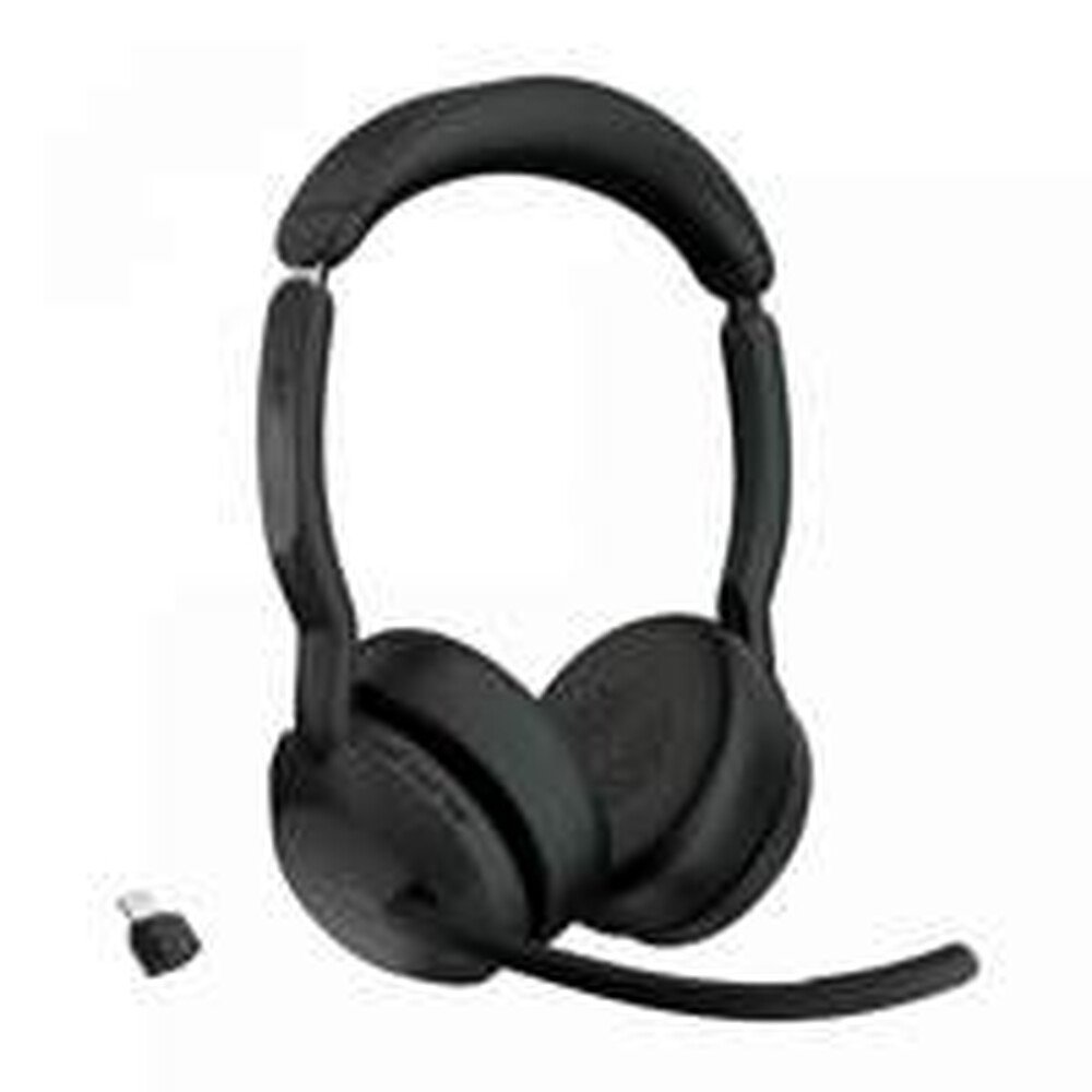 Jabra Evolve2 55 Link380c MS Stereo | Bluetooth Headset (ANC) | USB-C Dongle | Oplaadstandaard | Zwart