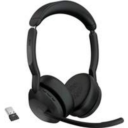 [25599-999-999] Jabra Evolve2 55 Link380a MS Stereo | Bluetooth Headset (ANC) | USB-A Dongle | Oplaadstandaard | Zwart