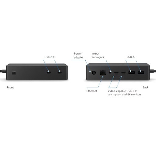 [GB-28384-28387-A+] Microsoft Surface dock 2 1931 | Refurbished Grade A+ (zo-goed-als-nieuw)