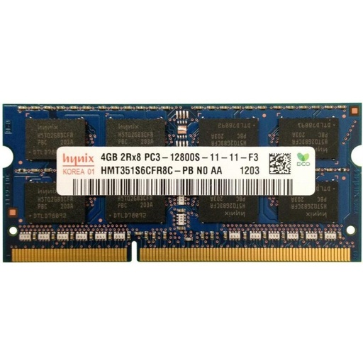 [GB-17078] 4GB SODIMM RAM SK Hynix hmt351s6cfr8c-pb | PC3-12800s-11-12 geheugen Refurbished | Refurbished
