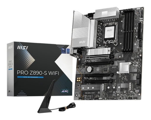 [7E54-001R] MSI PRO Z890-S WIFI | Socket LGA 1851 | Intel Z890 | 4xDDR5 | ATX | Moederbord
