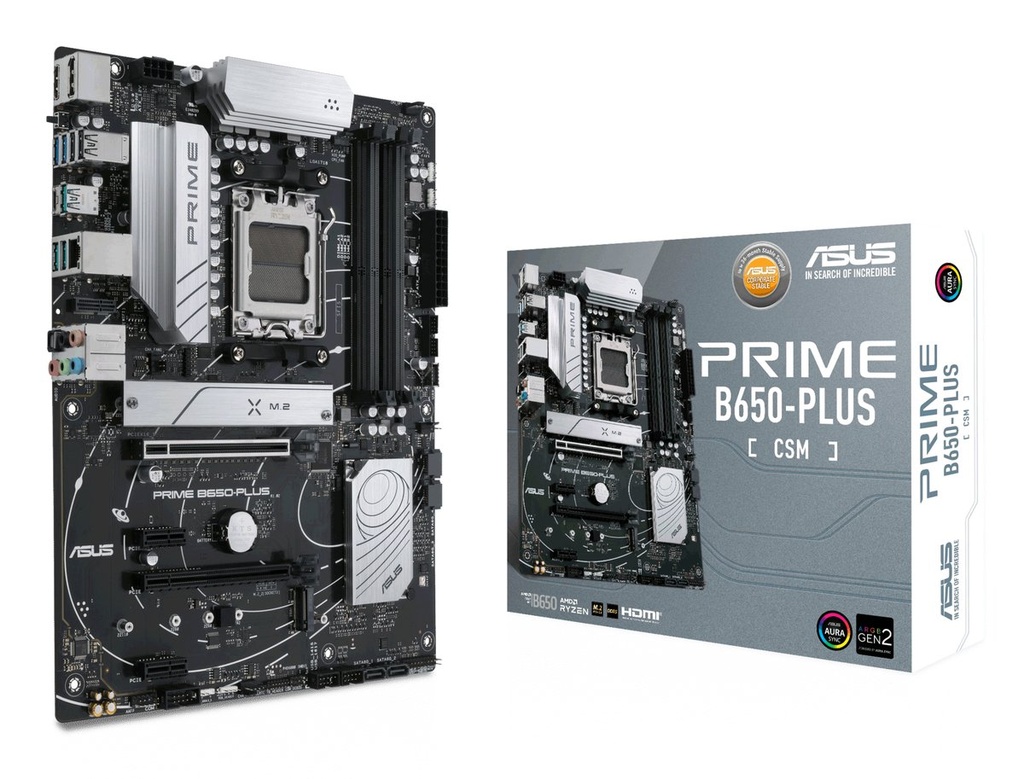 ASUS PRIME B650-PLUS-CSM | Socket AM5 | AMD B650 | 4xDDR5 | ATX | Moederbord