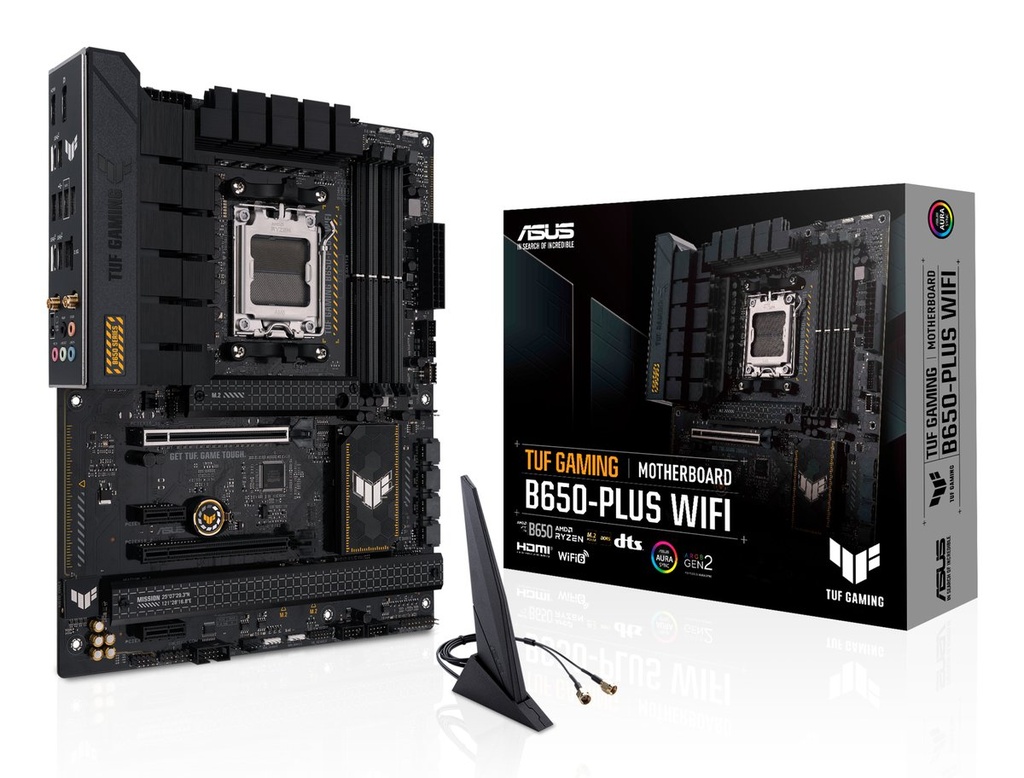 ASUS TUF GAMING B650-PLUS WIFI | Socket AM5 | AMD B650 | 4xDDR5 | ATX | Moederbord