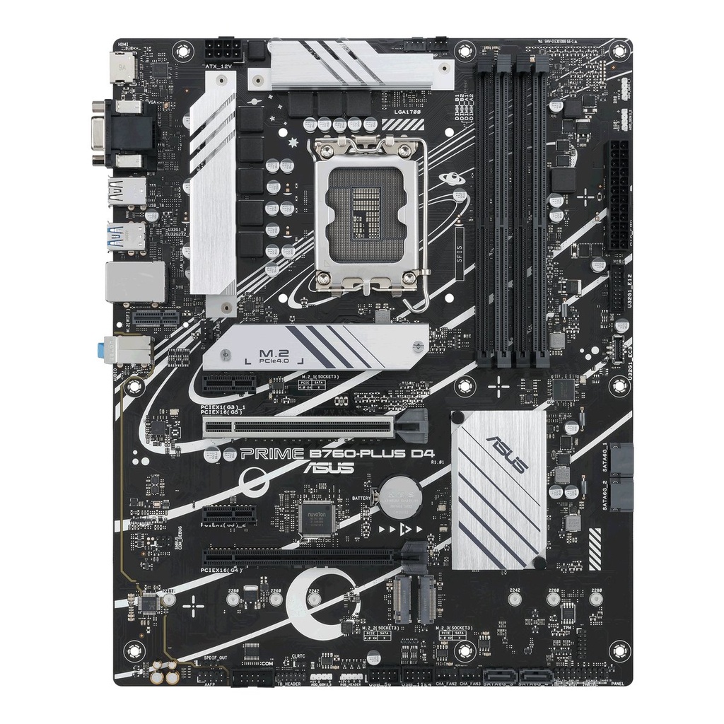 ASUS PRIME B760-PLUS D4 | Socket LGA 1700 | Intel B760 | 4xDDR4 | ATX | Moederbord