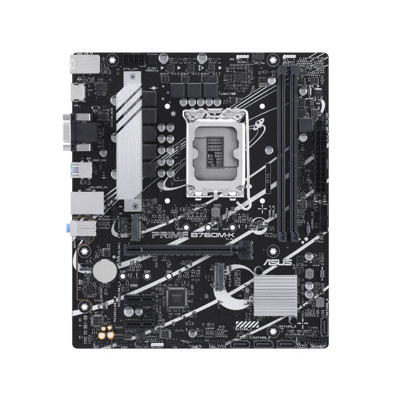 ASUS PRIME B760M-K | Intel B760 | LGA 1700 | DDR5 | 2x M.2 | 2.5GbE | micro-ATX Moederbord