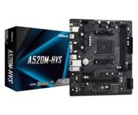 [90-MXBE60-A0UAYZ] Asrock A520M-HVS | Socket AM4 | AMD A520 | 2xDDR4 | Micro-ATX | Moederbord