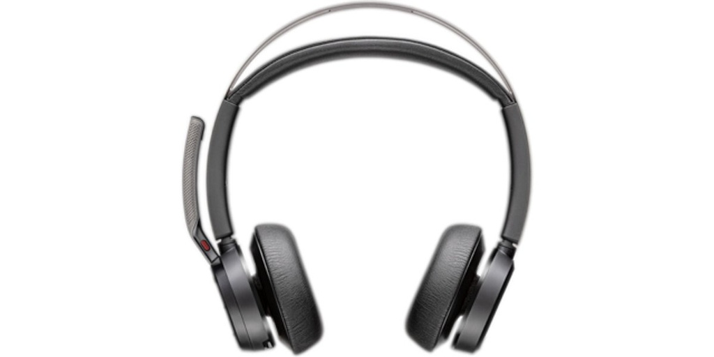 HP Poly Voyager Focus 2 UC Stereo | Bluetooth Headset (ANC) | USB-C (met USB-A Adapter) | Oplaadstandaard | Zwart