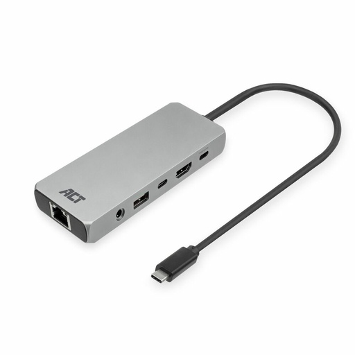 [AC7095] ACT AC7095 | Docking Station | USB-C | Zilver
