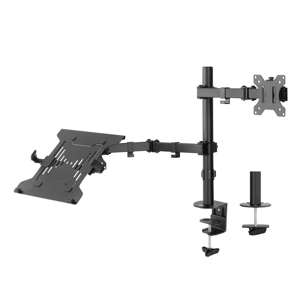 ACT AC8305 | Notebookstandaard tot 15,6" & Monitorarm tot 32" | Zwart