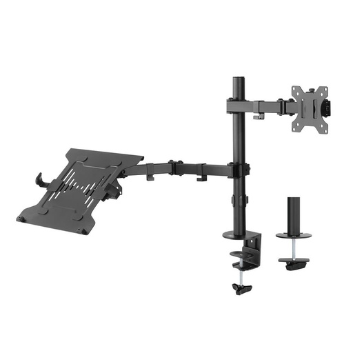 [AC8305] ACT AC8305 | Notebookstandaard tot 15,6" & Monitorarm tot 32" | Zwart