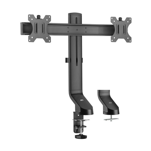 [AC8322] ACT AC8332 | In Hoogte Verstelbare Monitor-bureaubeugel | Tot 27" | Max 7kg | VESA 100x100 | 2 Monitoren