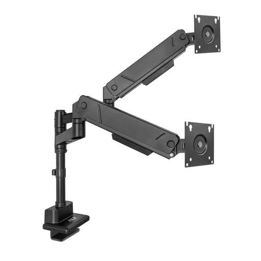 [AC8330] ACT AC8330 | Monitorarm voor 2 Monitoren tot 34" | 16kg per Scherm | Gasveer | VESA 75x75 / 100x100