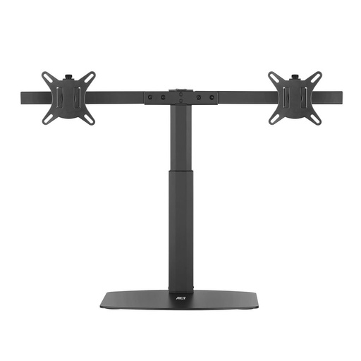 [AC8332] ACT AC8332 | In Hoogte Verstelbare Monitor-bureausteun | Tot 27" | Max 6kg | VESA 100x100 | 2 Monitoren