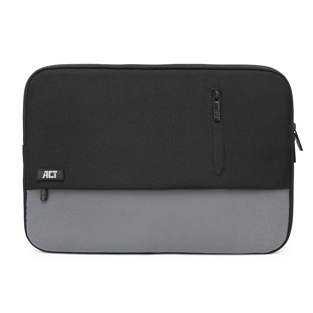 ACT Urban 14,1" Laptop Sleeve | Zwart/Grijs