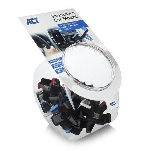 [AC9000] ACT AC9000 | Passieve Telefoonhouder voor in de Auto | Zwart | Set van 25 stuks