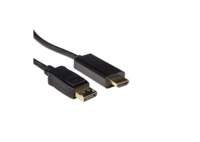 [AK3991] ACT AK3991 | DisplayPort naar HDMI Kabel | 3 m | Zwart