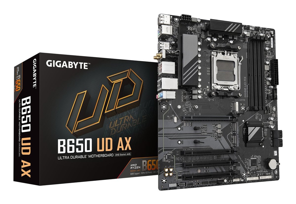 Gigabyte B650 UD AX | Socket AM5 | AMD B650 | 4xDDR5 | ATX | Moederbord