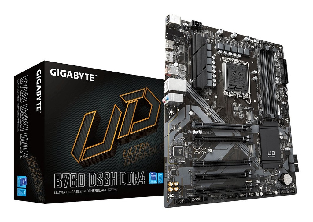 Gigabyte B760 DS3H | Socket LGA 1700 | Intel B760 | 4xDDR4 | ATX | Moederbord