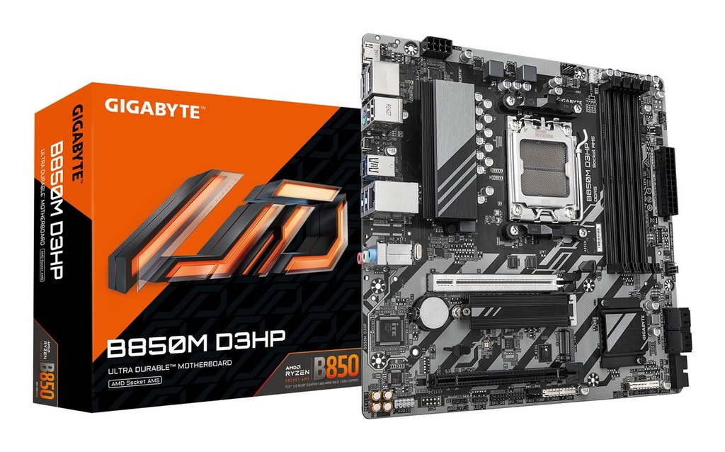 Gigabyte B850M D3HP | Socket AM5 | AMD B850 | 4xDDR5 | Micro ATX | Moederbord