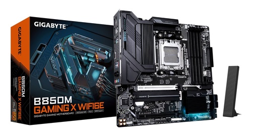 [B850M-GAMING-X-WF6E] GIGABYTE B850M GAMING X WIFI6E | Socket AM5 | AMD B850 | 4xDDR5 | Micro ATX | Moederbord