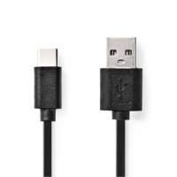 [CCGL60600BK10] Nedis CCGL60600BK10 | USB 2.0 | USB-A naar USB-C | 1m | Zwart