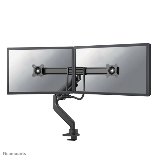 [DS75-450BL2] Neomounts Newstar DS75-450BL2 | In Hoogte Verstelbare Monitor-bureaubeugel | Tot 32" | Max 8kg | VESA 100x100 | 2 Monitoren
