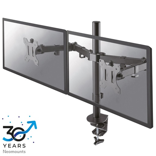 [FPMA-D550DBLACK] Neomounts Newstar FPMA-D550DBLACK | Verstelbare Monitor-bureaubeugel | Tot 32" | Max 8kg | VESA 100x100 | 2 Monitoren