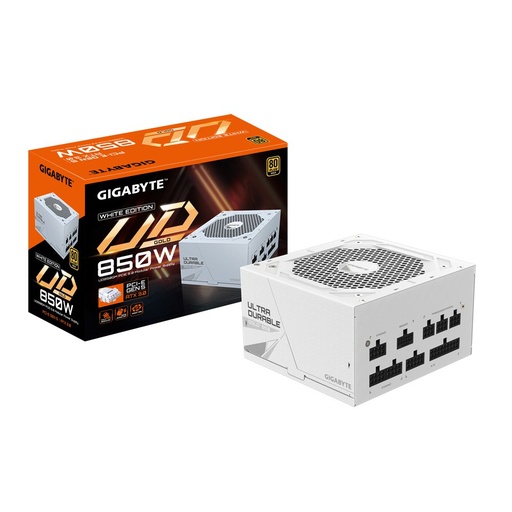 [GP-UD850GM-PG5W-EU] GIGABYTE UD850GM PG5W | 850 Watt Gold ATX 3.0 PSU | Modulair | Power Supply | Voeding