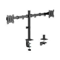 [LCD-352/2-3] Sbox Desktop Dual Arm | Monitorarm 17 tot 32 inch | VESA 75x75 en 100x100 | 2x Max. 9 kg
