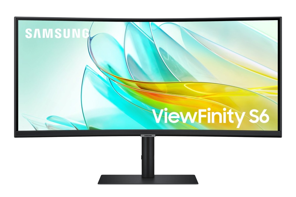 Samsung ViewFinity S6 S65UC | 34" UltraWide Curved Monitor | 100Hz | USB-C Dock | Ethernet | 90W Power Delivery | KVM Switch