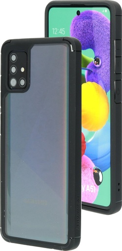 [MP-108444] Mobiparts Rugged Clear Case | Samsung Galaxy A51 (2020) | Black
