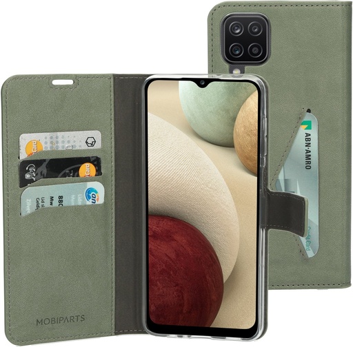 [MP-113021] Mobiparts Classic Wallet Case | Samsung Galaxy A12 (2021) | Stone Green