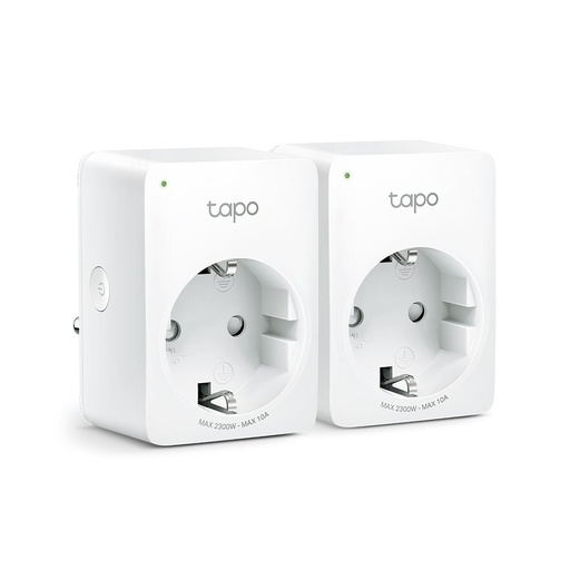 [P100-2PACK] TP-Link Tapo P100 | Mini Smart Wi-Fi Stopcontact | 2990 W | Spraakbediening | Compact ontwerp | Wit