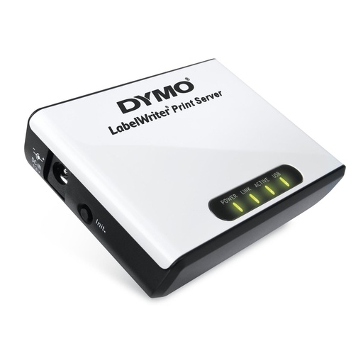 [S0929080] DYMO Print Server | 1x Ethernet | 100 Mbps | Voor netwerkprinterdeling | Compact ontwerp