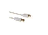 ACT | USB 2.0 Verlengkabel | USB-A Male naar USB-A Female | Ivoor (SB2200)