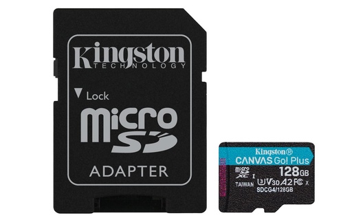 [SDCG4/128GB] Kingston Technology microSDXC 128GB | Canvas Go! Plus Gen4 | 200MB/s | A2 | U3 | V30 | + Adapter