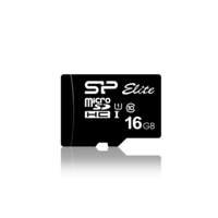 [SP016GBSTHBU1V10SP] Silicon Power Elite | MicroSDHC | 16GB | Class 10 | UHS-I U1 | Tot 85MB/s | Inclusief SD-adapter | Zwart