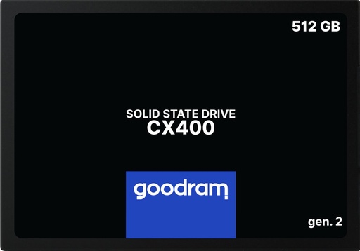 [SSDPR-CX400-512-G2] Goodram CX400 | 512GB SATA SSD | 2,5" | 550MB/s Lezen | 500MB/s Schrijven