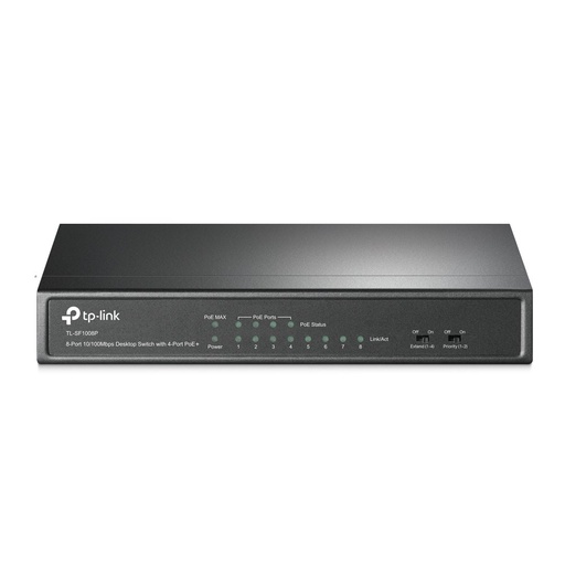 [TL-SF1008P] TP-Link TL-SF1008P | Unmanaged Switch | 8-poorts 10/100 Mbps | 4x PoE