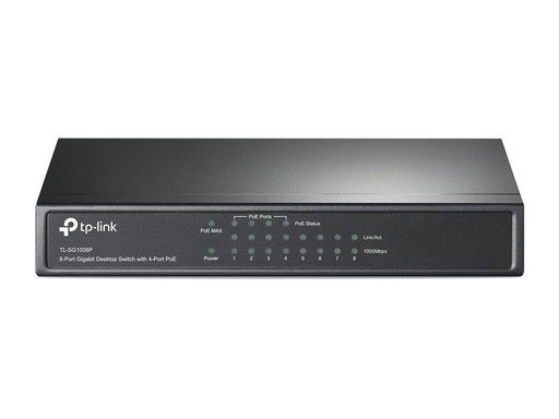 [TL-SG1008P] TP-Link TL-SG1008P | 8-Poorts Gigabit Desktop Switch | 4x PoE+ | Unmanaged
