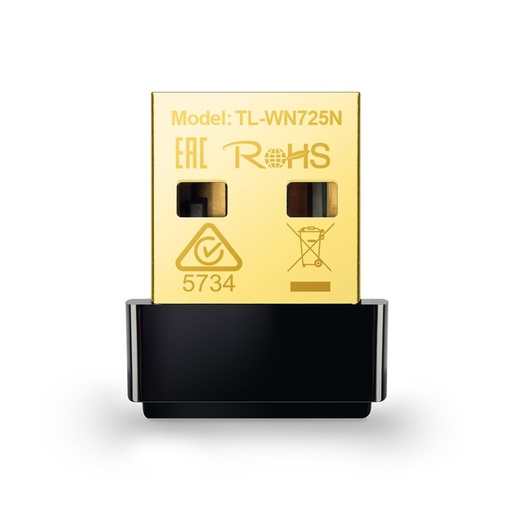 [TL-WN725N] TP-Link TL-WN725N | Wi-Fi 4 Nano USB-adapter | 150 Mbps | 2,4 GHz | USB 2.0