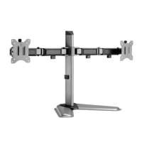 [TUTANKHAMUN] White Shark TUTANKHAMUN | Monitor-bureaustand | Tot 32" | Max 9kg | VESA 100x100 | 2 Monitoren