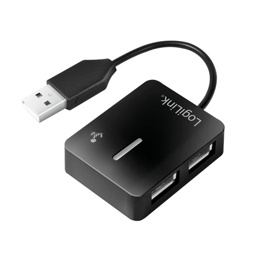 [UA0139] LogiLink | USB 2.0 4-Port Hub | 480 Mbit/s | Zwart