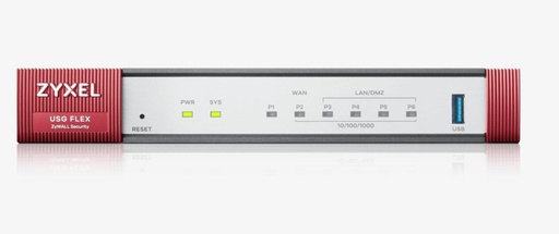 [USGFLEX100-EU0111F] Zyxel USG Flex 100 | Firewall (Hardware) | 900 Mbit/s | 5x Gigabit LAN/WAN | VPN & UTM Beveiliging | Desktopbehuizing