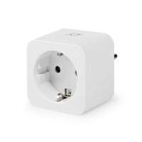 [WIFIP121FWT] Nedis WIFIP121FWT | Wi-Fi Smart Plug | 3680 W | Energiemeter | Spraakbediening | Wit
