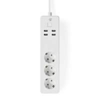 Nedis | Wi-Fi Slimme Stekkerdoos | 4 Stopcontacten | 2 USB-poorten | Wit