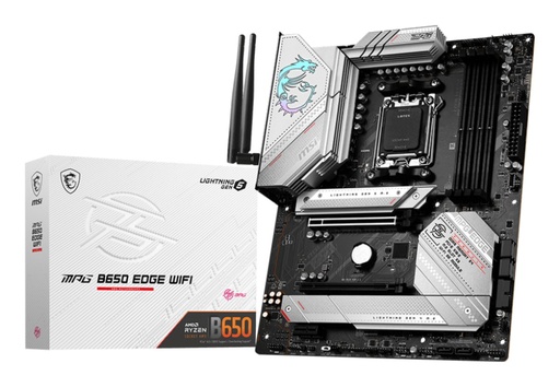[7E10-001R] MSI MPG B650 EDGE WIFI | Socket AM5 | AMD B650 | 4xDDR5 | ATX | Moederbord