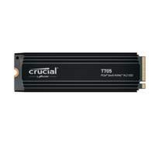 Crucial T705 | 4 TB NVMe SSD | M.2 Gen5 | tot 14.100 MB/s Lezen | tot 12.600 MB/s Schrijven | Heatsink